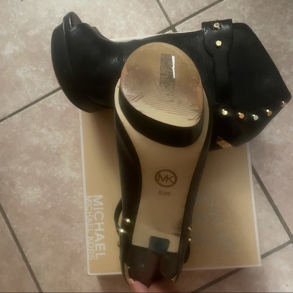 Michael Kors Black Heel Booties size 8.5 - Picture 2 of 3